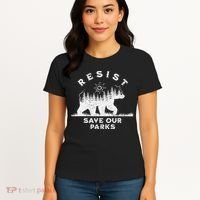Resist Save Our Parks Us National Parks Bear Alt Souvenir Women's T-Shirt thumb 4