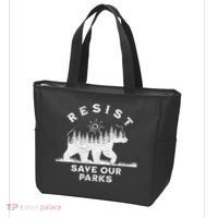 Resist Save Our Parks Us National Parks Bear Alt Souvenir Tote Bag thumb 3