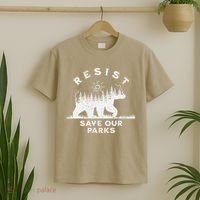 Resist Save Our Parks Us National Parks Bear Alt Souvenir T-Shirt thumb 2