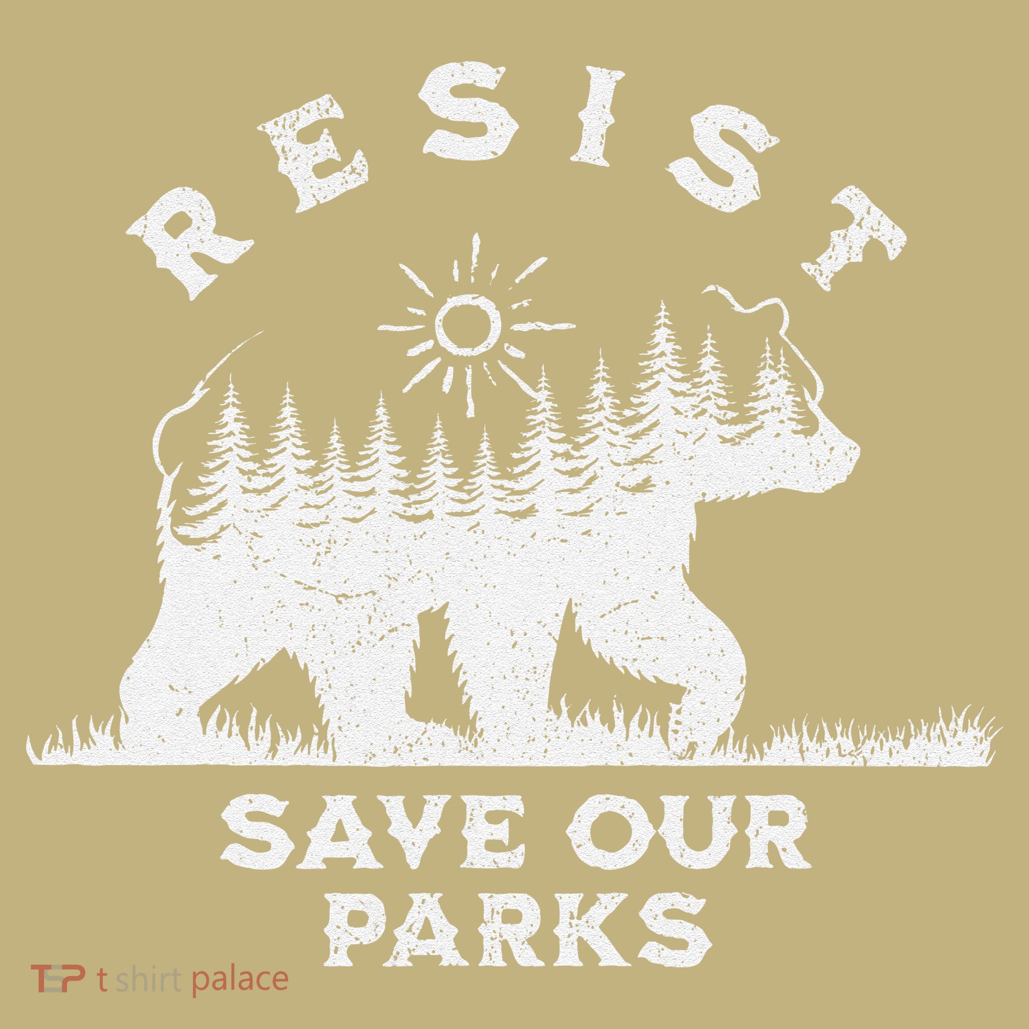 Resist Save Our Parks Us National Parks Bear Alt Souvenir Mousepad
