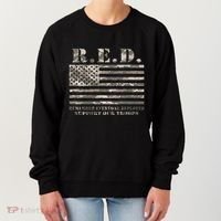 RED Support Our Troops Wear Red On Friday Military Women's Sweatshirt thumb 0