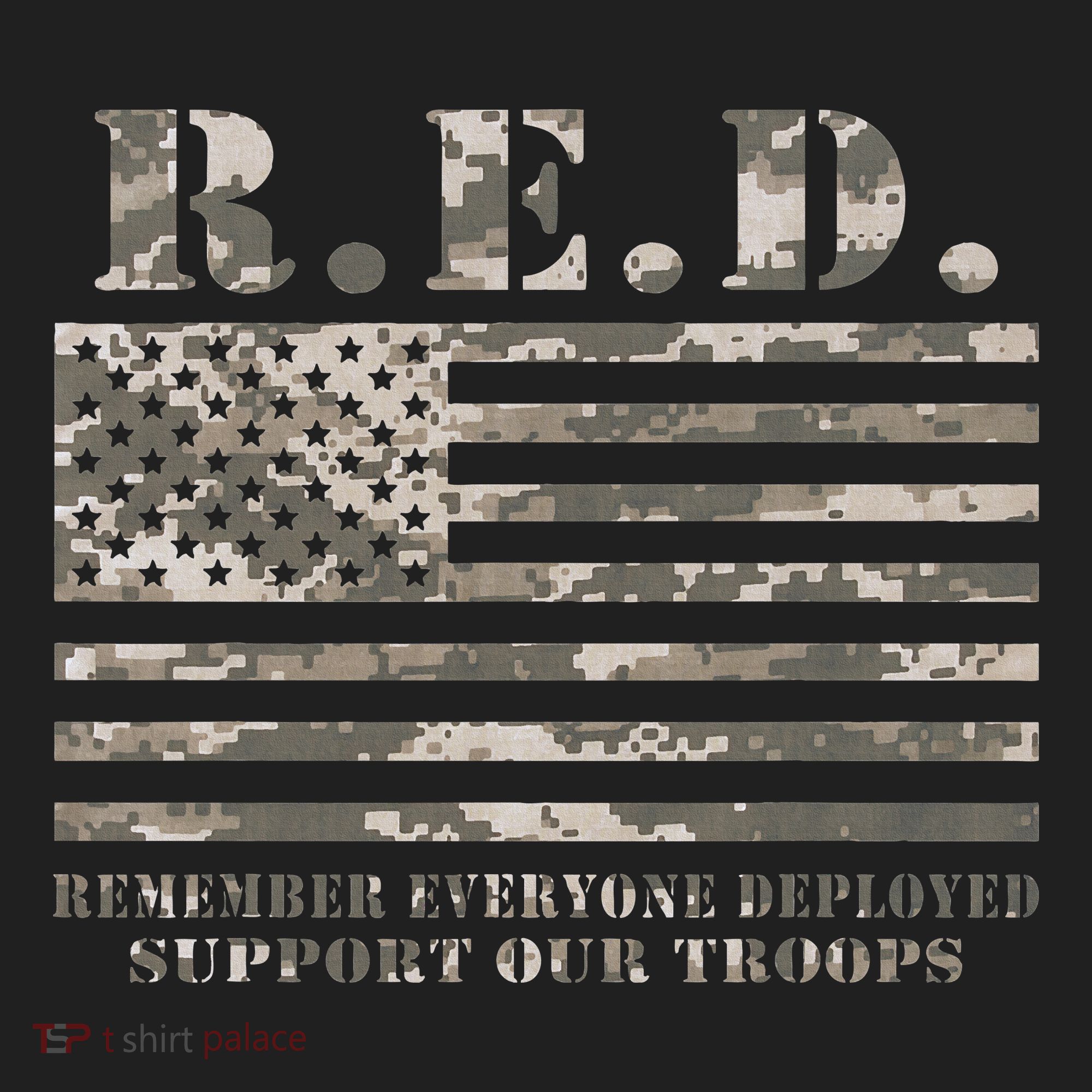 RED Support Our Troops Wear Red On Friday Military Beanie