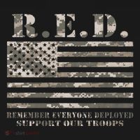 RED Support Our Troops Wear Red On Friday Military Women's Hoodie thumb 2