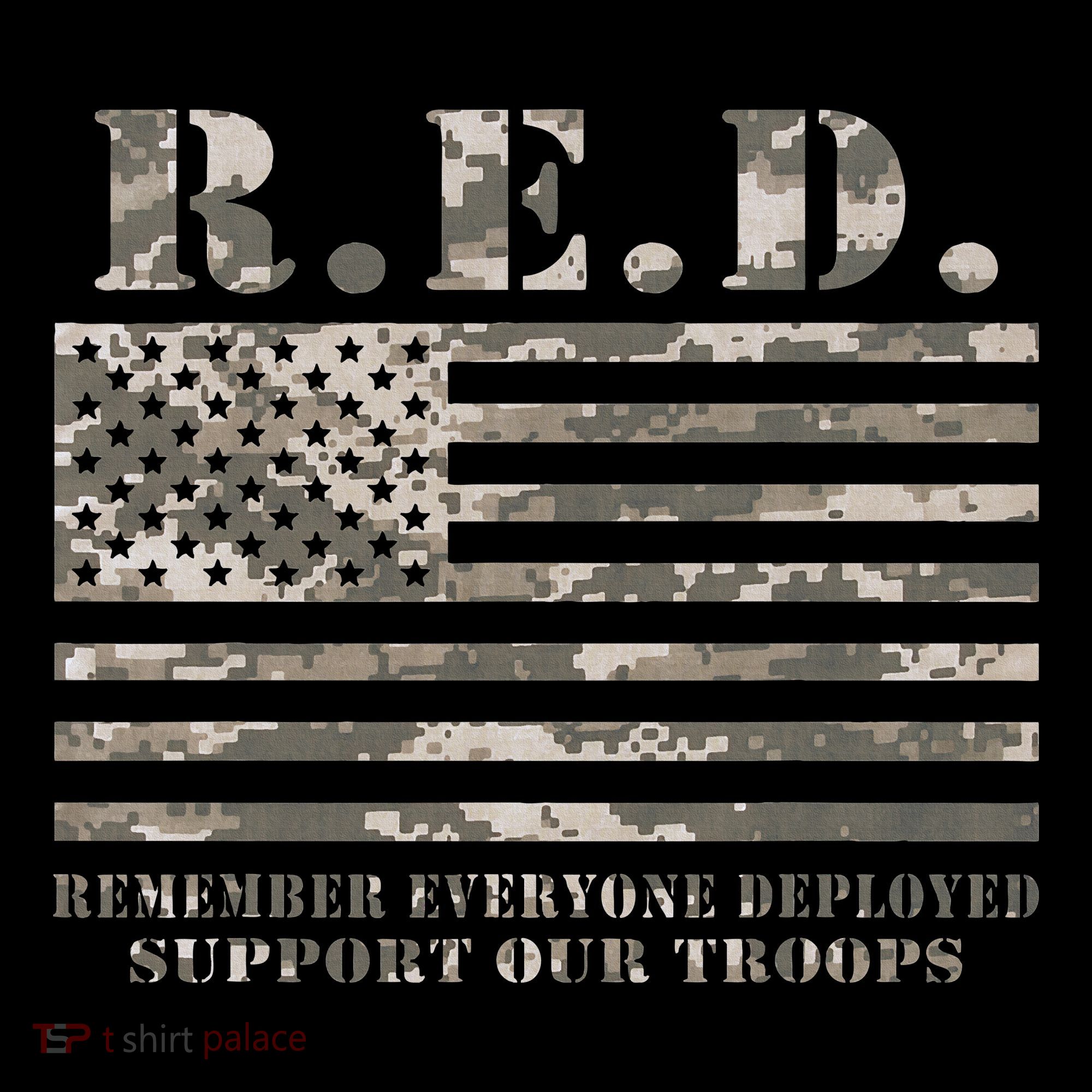 RED Support Our Troops Wear Red On Friday Military Women's Hoodie