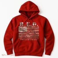 RED Support Our Troops Wear Red On Friday Military Hoodie thumb 0