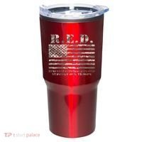 RED Support Our Troops Wear Red On Friday Military Tumbler thumb 0