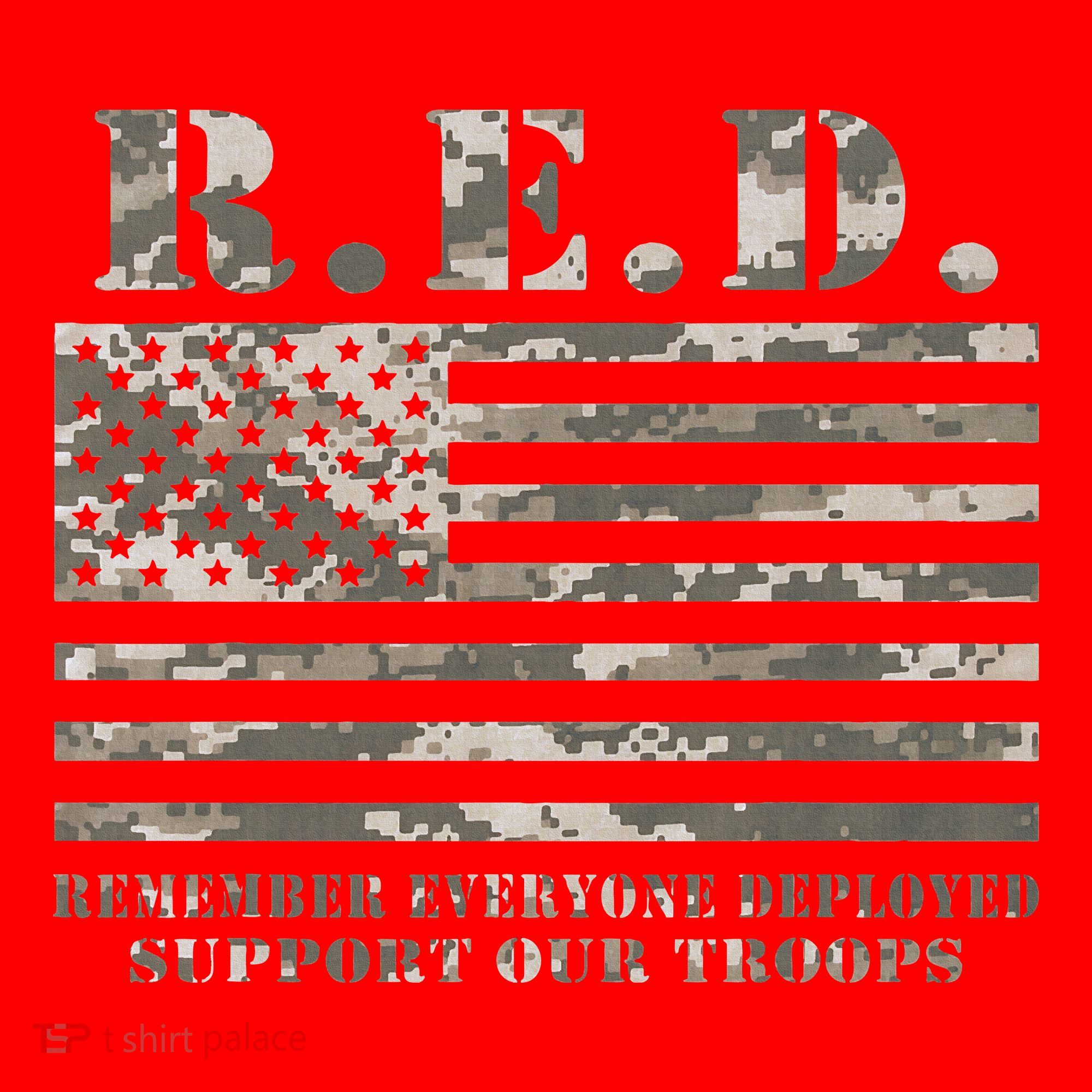 RED Support Our Troops Wear Red On Friday Military Women's Tank Top