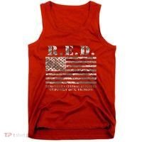 RED Support Our Troops Wear Red On Friday Military Tank Top thumb 0