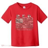 RED Support Our Troops Wear Red On Friday Military Toddler T-Shirt thumb 0