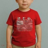 RED Support Our Troops Wear Red On Friday Military Toddler T-Shirt thumb 2