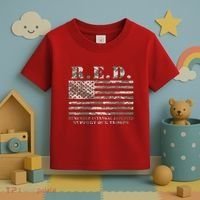 RED Support Our Troops Wear Red On Friday Military Toddler T-Shirt thumb 3