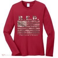RED Support Our Troops Wear Red On Friday Military Women's Long Sleeve Shirt thumb 0