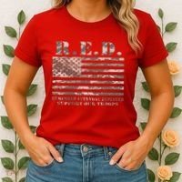 RED Support Our Troops Wear Red On Friday Military Women's T-Shirt thumb 2