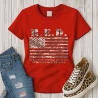 RED Support Our Troops Wear Red On Friday Military Women's T-Shirt thumb 3
