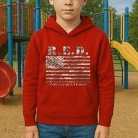RED Support Our Troops Wear Red On Friday Military Kids Hoodie thumb 2