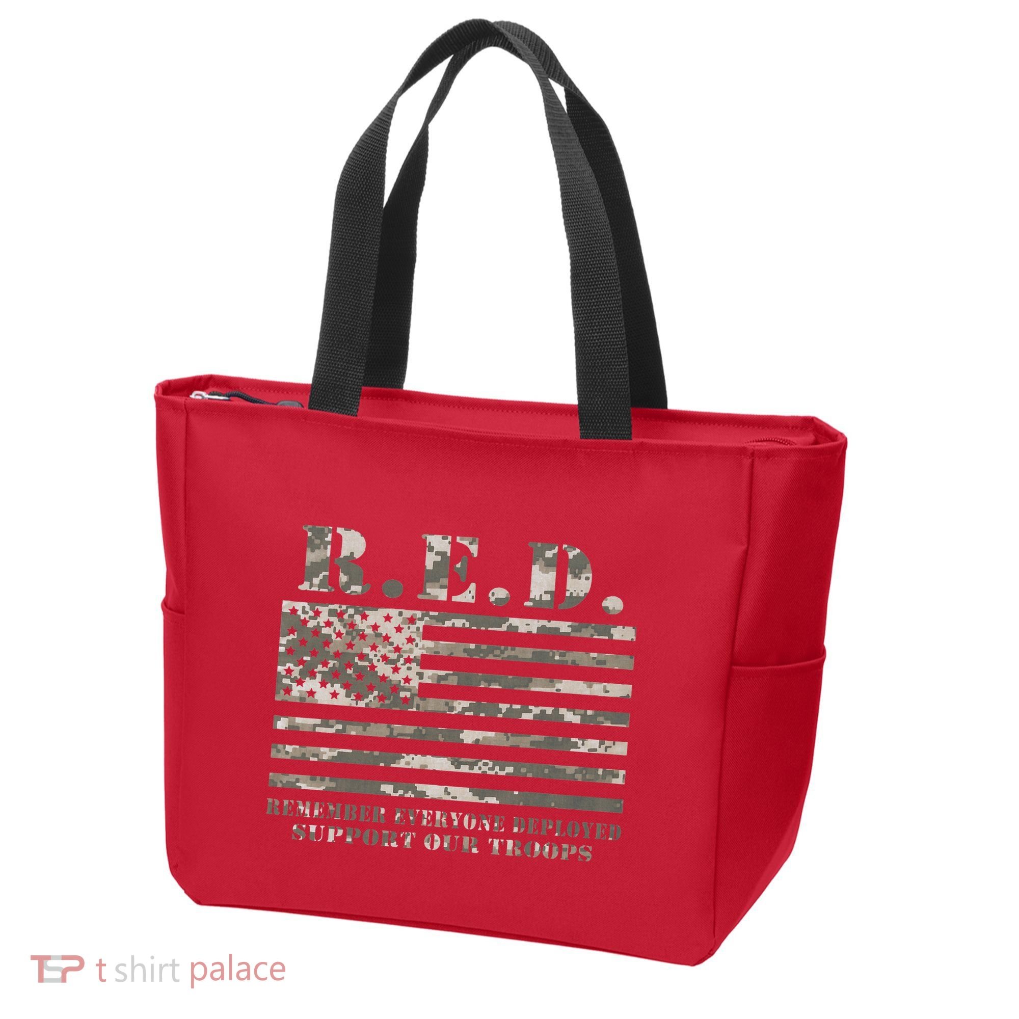 RED Support Our Troops Wear Red On Friday Military Tote Bag