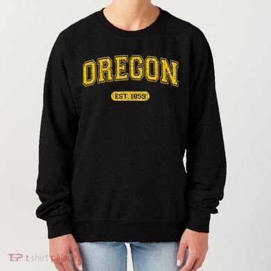 Retro Schoolstyle Oregon 1859 Distressed Women's Sweatshirt