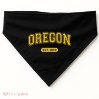 Retro Schoolstyle Oregon 1859 Distressed USA-Made Doggie Bandana thumb 0