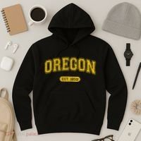 Retro Schoolstyle Oregon 1859 Distressed Hoodie thumb 3
