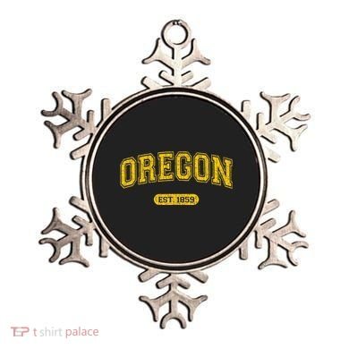Retro Schoolstyle Oregon 1859 Distressed Ornament