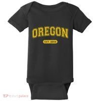 Retro Schoolstyle Oregon 1859 Distressed Baby Bodysuit thumb 0