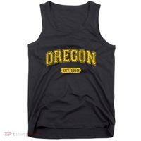 Retro Schoolstyle Oregon 1859 Distressed Tank Top thumb 0