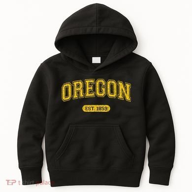 Retro Schoolstyle Oregon 1859 Distressed Kids Hoodie