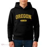 Retro Schoolstyle Oregon 1859 Distressed Kids Hoodie thumb 4