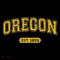 Retro Schoolstyle Oregon 1859 Distressed Kids Long Sleeve Shirt thumb 2