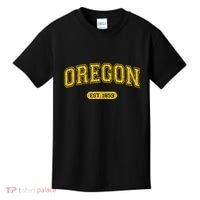 Retro Schoolstyle Oregon 1859 Distressed Kids T-Shirt thumb 0