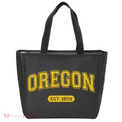 Retro Schoolstyle Oregon 1859 Distressed Tote Bag