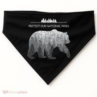 Resist Save Our Parks Alt Us National Parks Bear Nature USA-Made Doggie Bandana thumb 0