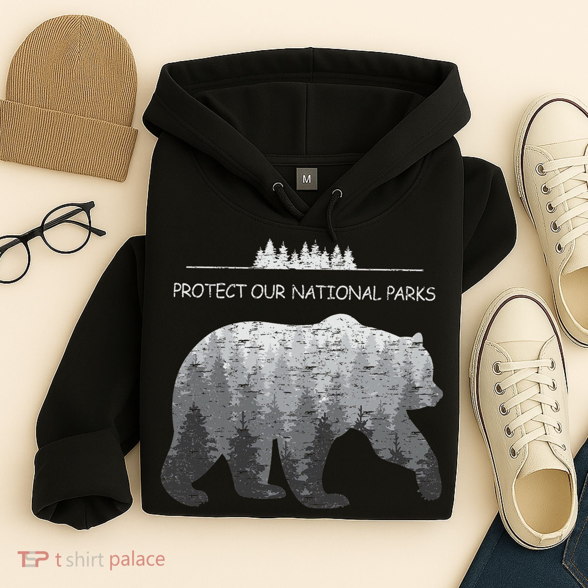 Resist Save Our Parks Alt Us National Parks Bear Nature Hoodie