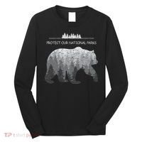 Resist Save Our Parks Alt Us National Parks Bear Nature Long Sleeve Shirt thumb 0