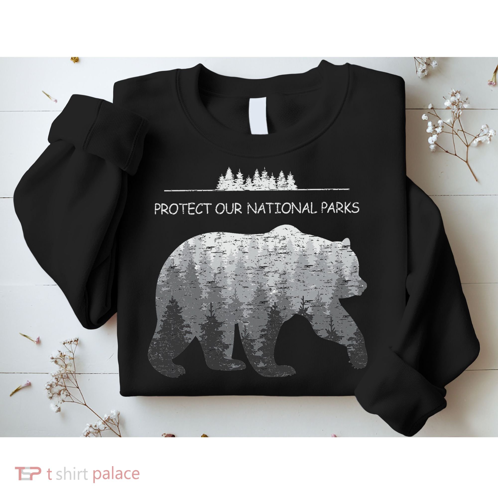 Resist Save Our Parks Alt Us National Parks Bear Nature Sweatshirt