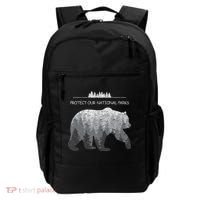 Resist Save Our Parks Alt Us National Parks Bear Nature Backpack thumb 0