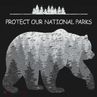 Resist Save Our Parks Alt Us National Parks Bear Nature Women's Hoodie thumb 2