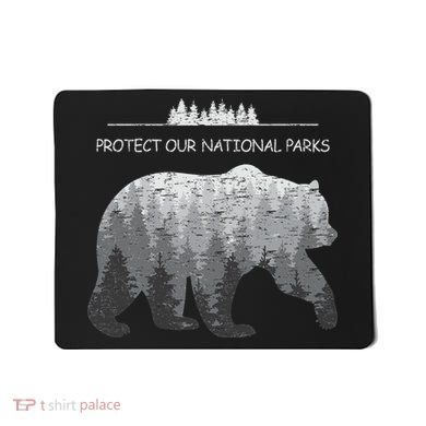 Resist Save Our Parks Alt Us National Parks Bear Nature Mousepad