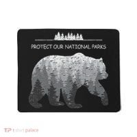 Resist Save Our Parks Alt Us National Parks Bear Nature Mousepad thumb 0
