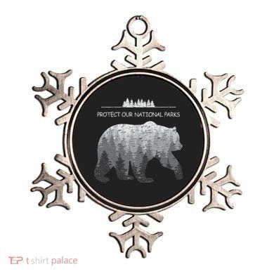 Resist Save Our Parks Alt Us National Parks Bear Nature Ornament
