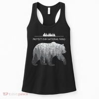 Resist Save Our Parks Alt Us National Parks Bear Nature Women's Tank Top thumb 0