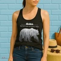 Resist Save Our Parks Alt Us National Parks Bear Nature Women's Tank Top thumb 2