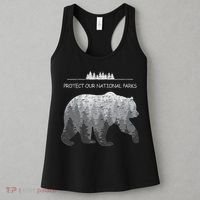 Resist Save Our Parks Alt Us National Parks Bear Nature Women's Tank Top thumb 3