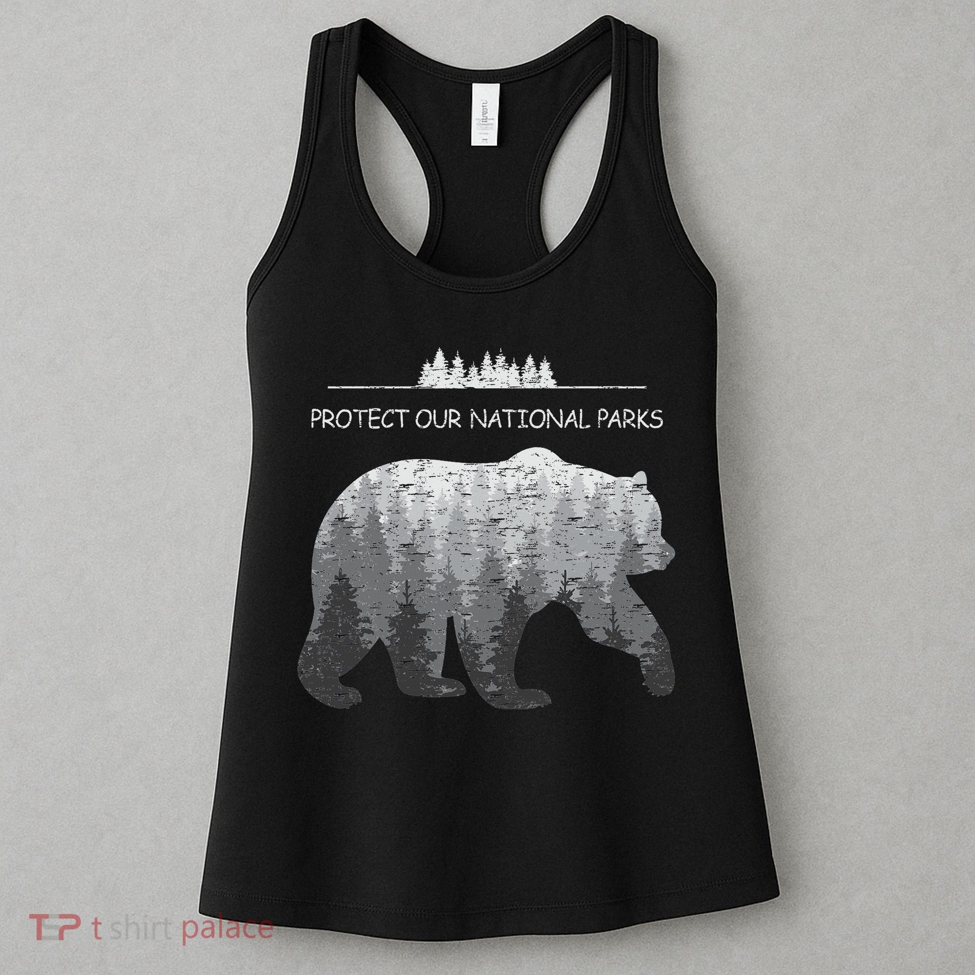 Resist Save Our Parks Alt Us National Parks Bear Nature Women's Tank Top