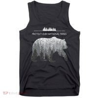 Resist Save Our Parks Alt Us National Parks Bear Nature Tank Top thumb 0
