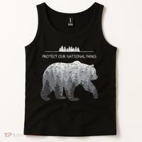 Resist Save Our Parks Alt Us National Parks Bear Nature Tank Top thumb 2