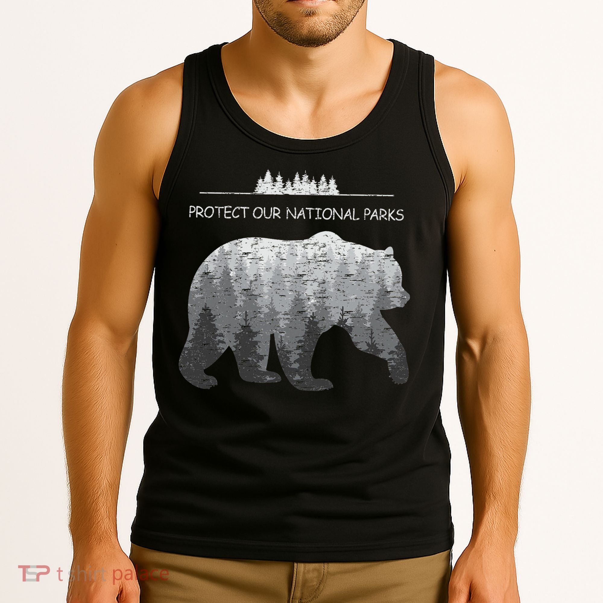 Resist Save Our Parks Alt Us National Parks Bear Nature Tank Top