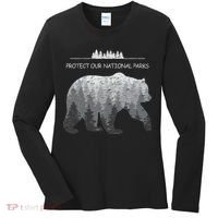 Resist Save Our Parks Alt Us National Parks Bear Nature Women's Long Sleeve Shirt thumb 0
