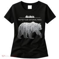 Resist Save Our Parks Alt Us National Parks Bear Nature Women's T-Shirt thumb 0