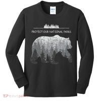 Resist Save Our Parks Alt Us National Parks Bear Nature Kids Long Sleeve Shirt thumb 0